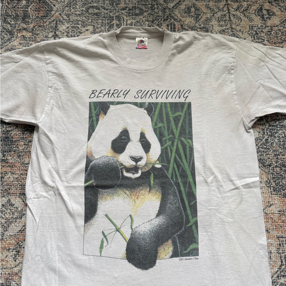 Vintage 1993 Bearly Surviving Panda - Picture 3 of 5